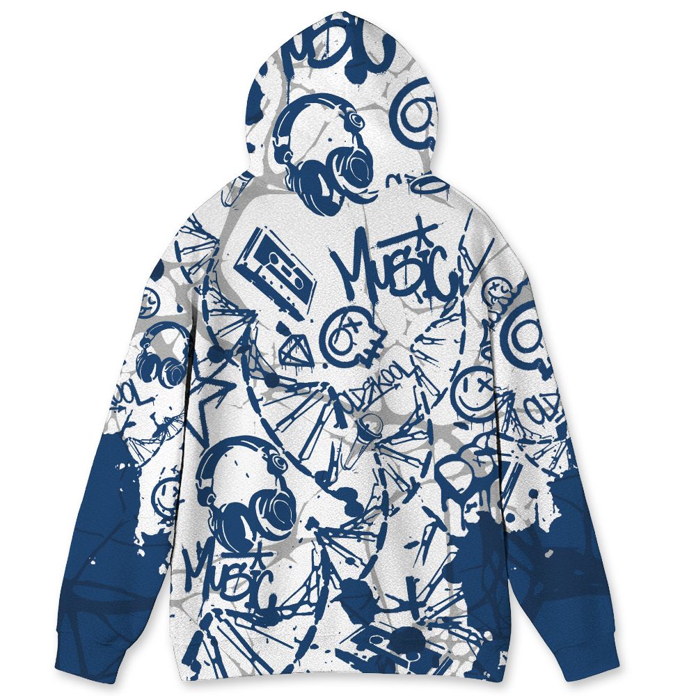 French-Blue-12s-NastyJamz-Hoodie-Match-Pattern-Dna-Graffiti-All-Over-Print