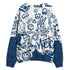 French-Blue-12s-NastyJamz-Sweatshirt-Match-Pattern-Dna-Graffiti-All-Over-Print