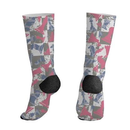 Cobalt-Bliss-3s-NastyJamz-Socks-Match-Pattern-Chess-3D-All-Over-Print