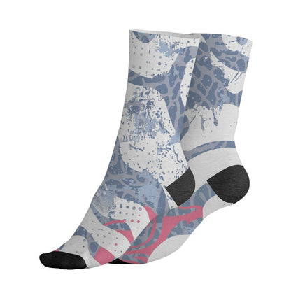Cobalt-Bliss-3s-NastyJamz-Socks-Match-Pattern-Be-Happy-3D-All-Over-Print