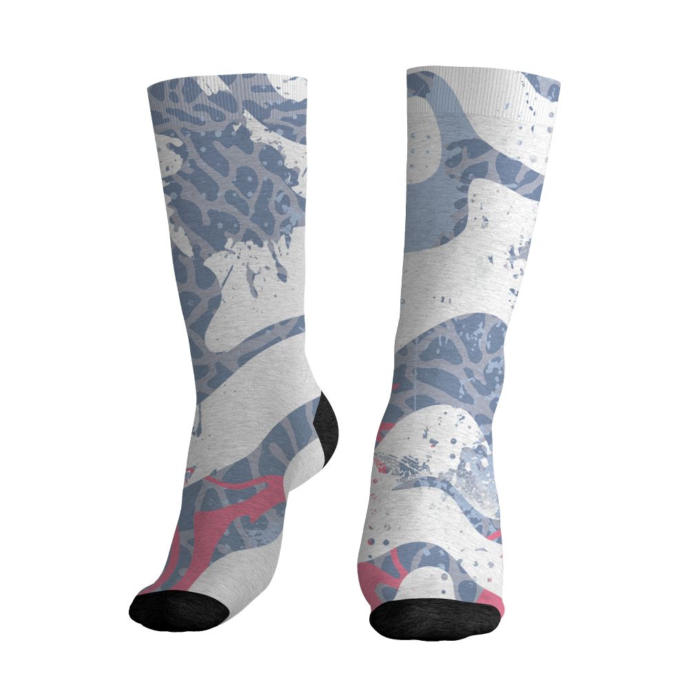 Cobalt-Bliss-3s-NastyJamz-Socks-Match-Pattern-Be-Happy-3D-All-Over-Print