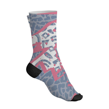 Cobalt-Bliss-3s-NastyJamz-Socks-Match-Pattern-Geometric-3D-All-Over-Print
