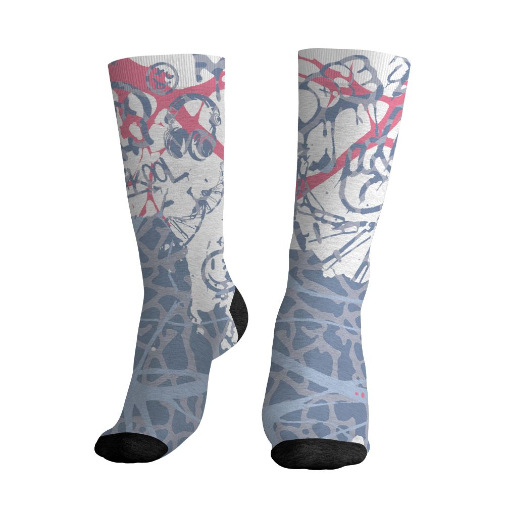 Cobalt-Bliss-3s-NastyJamz-Socks-Match-Pattern-DNA-Graffiti-3D-All-Over-Print