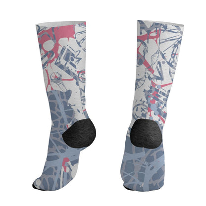 Cobalt-Bliss-3s-NastyJamz-Socks-Match-Pattern-DNA-Graffiti-3D-All-Over-Print