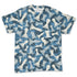 Denim-Worn-Blue-4s-NastyJamz-T-Shirt-Match-Pattern-Chess-3D-All-Over-Print