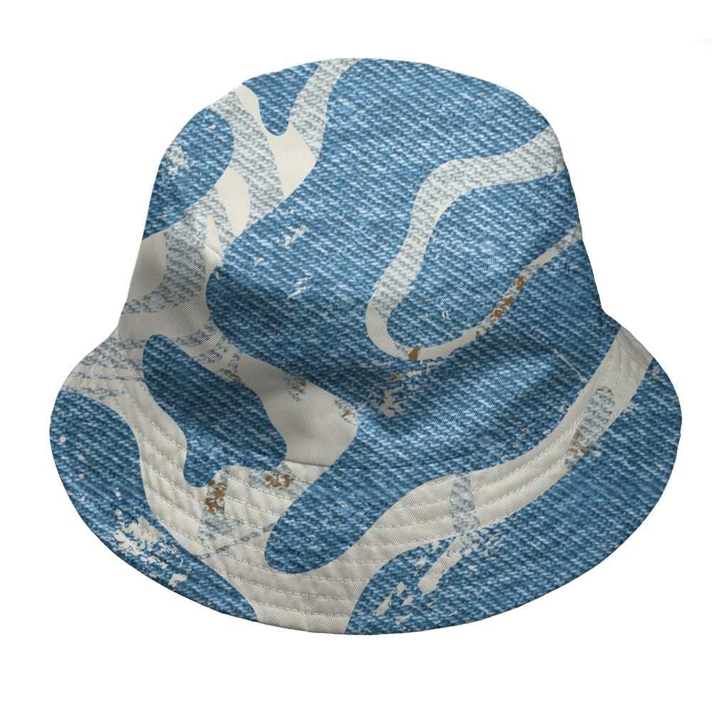 Denim-Worn-Blue-4s-NastyJamz-Bucket-Hat-Match-Pattern-Be-Happy-All-Over-Print