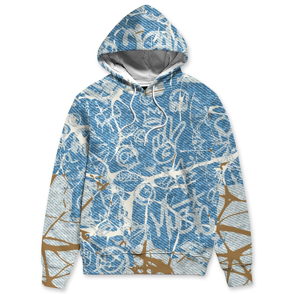 Denim-Worn-Blue-4s-NastyJamz-Hoodie-Match-Pattern-DNA-Graffiti-3D-All-Over-Print