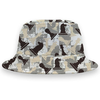 Black-Collective-5s-NastyJamz-Bucket-Hat-Match-Pattern-Chess-All-Over-Print