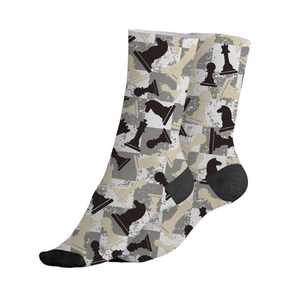 Black-Collective-5s-NastyJamz-Socks-Match-Pattern-Chess-3D-All-Over-Print