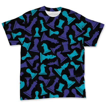 Aqua-8s-NastyJamz-T-Shirt-Match-Pattern-Chess-3D-All-Over-Print