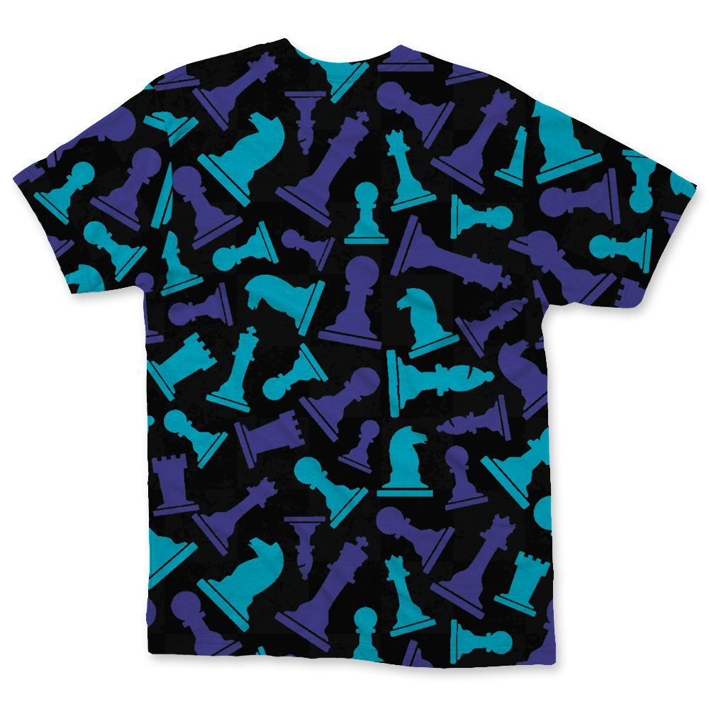 Aqua-8s-NastyJamz-T-Shirt-Match-Pattern-Chess-3D-All-Over-Print