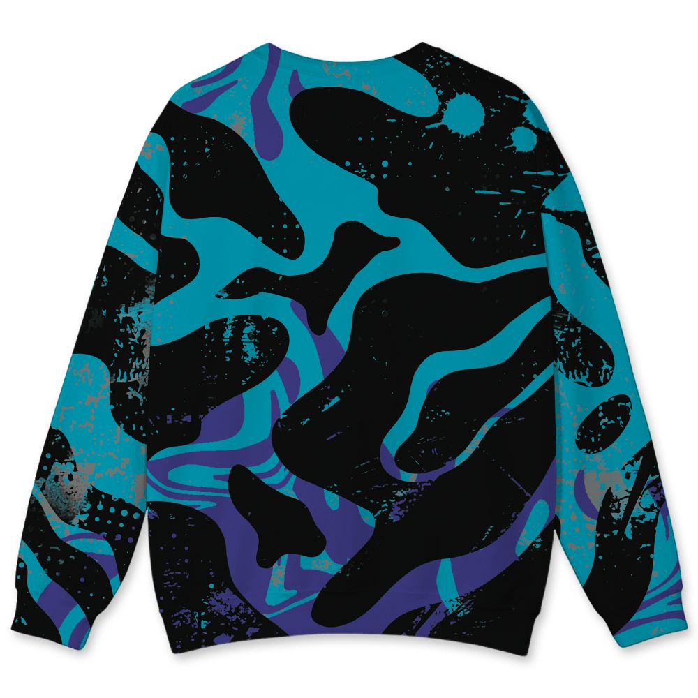 Aqua-8s-NastyJamz-Sweatshirt-Match-Pattern-Be-Happy-3D-All-Over-Print