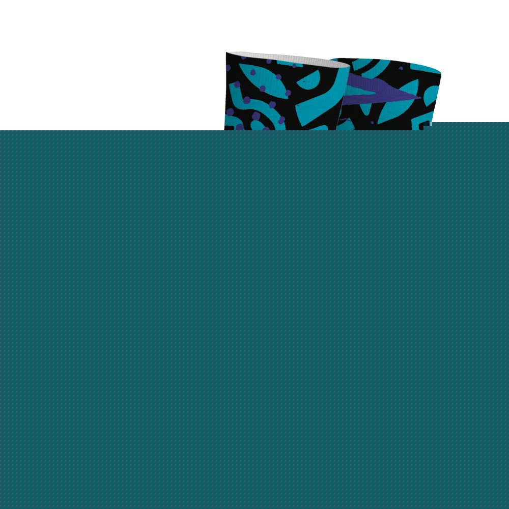 Aqua-8s-NastyJamz-Socks-Match-Pattern-Geometric-3D-All-Over-Print