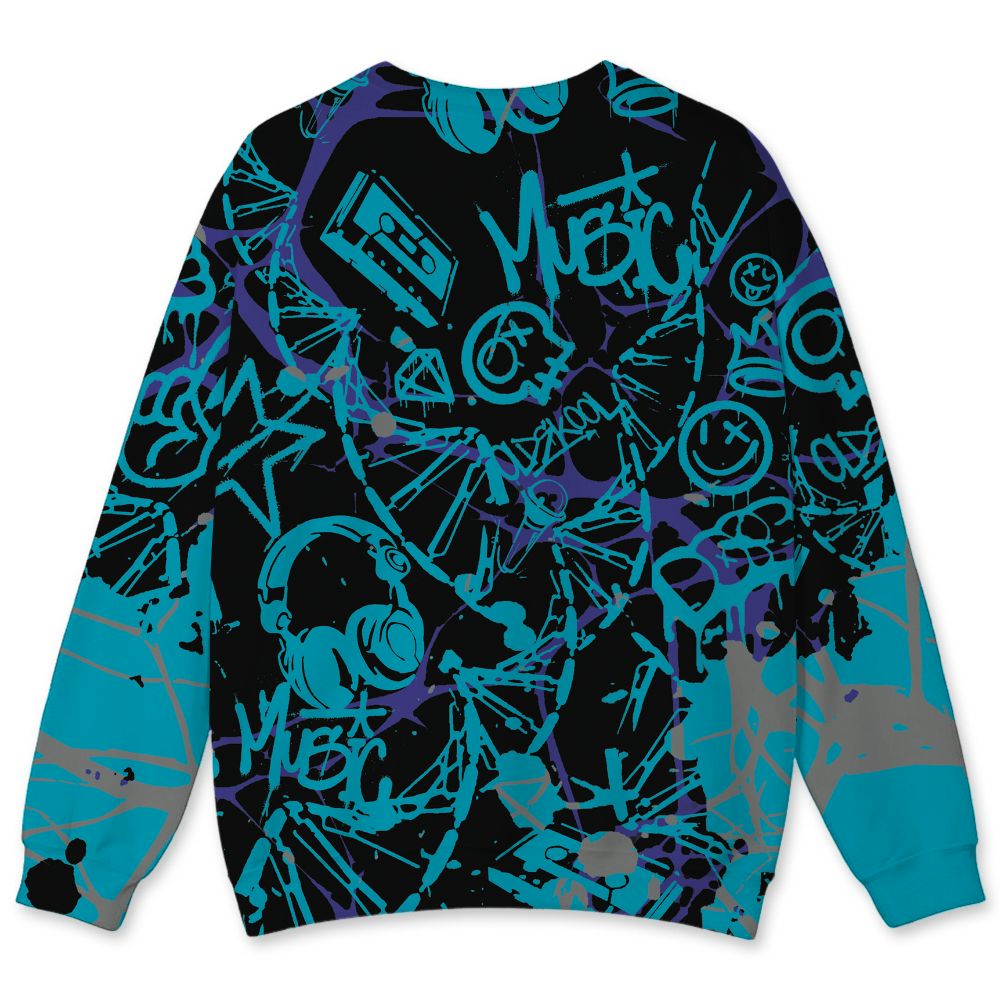 Aqua-8s-NastyJamz-Sweatshirt-Match-Pattern-DNA-Graffiti-3D-All-Over-Print