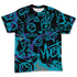 Aqua-8s-NastyJamz-T-Shirt-Match-Pattern-DNA-Graffiti-3D-All-Over-Print