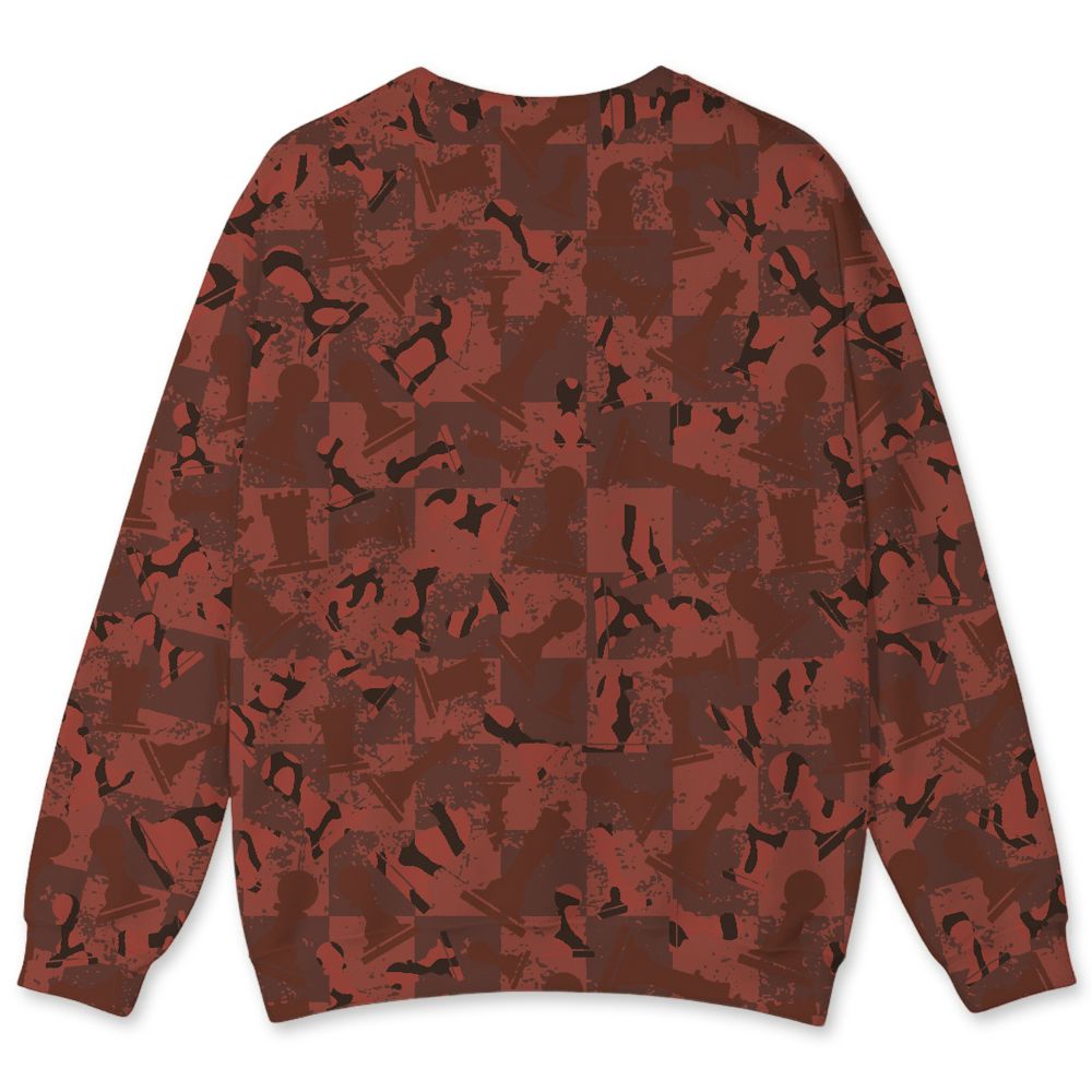 Spizike-Canyon-Rust-NastyJamz-Sweatshirt-Match-Pattern-Chess-3D-All-Over-Print