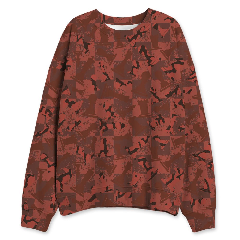Spizike-Canyon-Rust-NastyJamz-Sweatshirt-Match-Pattern-Chess-3D-All-Over-Print
