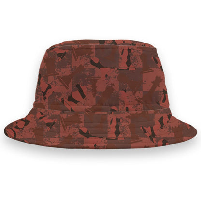 Spizike-Canyon-Rust-NastyJamz-Bucket-Hat-Match-Pattern-Chess-All-Over-Print