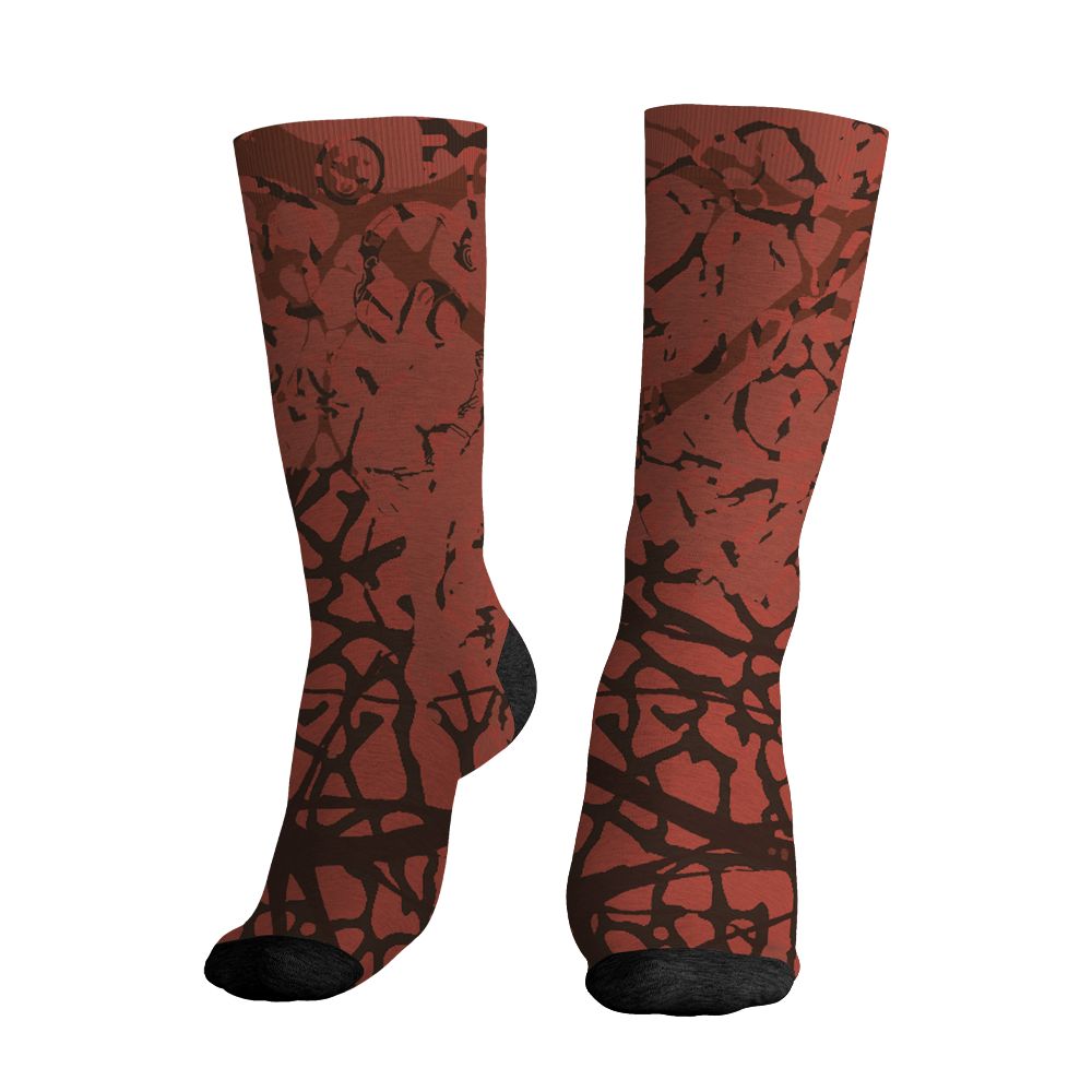 Spizike-Canyon-Rust-NastyJamz-Socks-Match-Pattern-DNA-Graffiti-3D-All-Over-Print