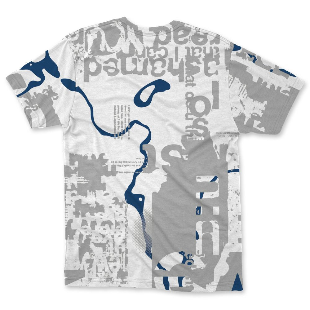 French-Blue-12s-NastyJamz-T-Shirt-Match-Pattern-Madness-All-Over-Print