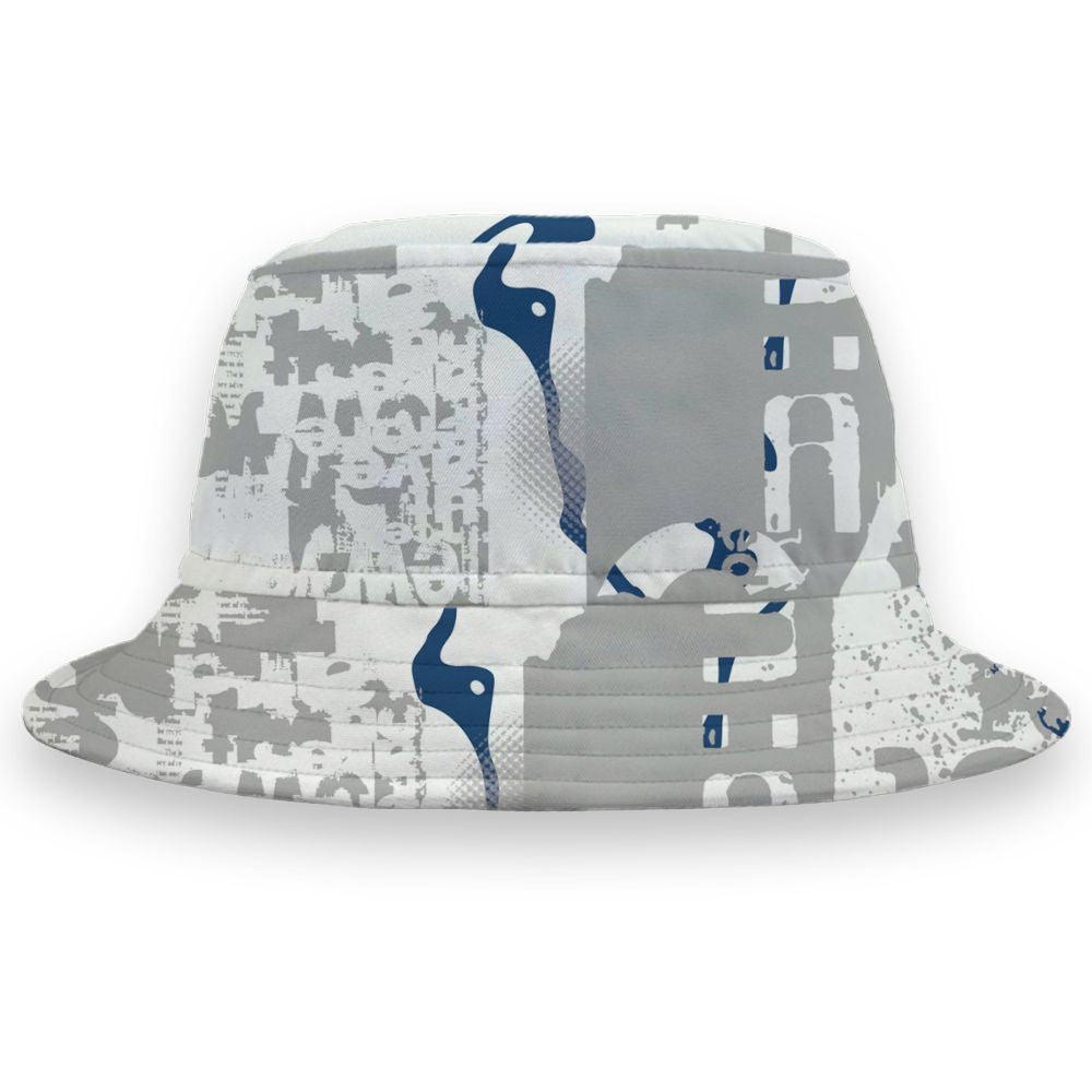 French-Blue-12s-NastyJamz-Bucket-Hat-Match-Pattern-Madness-All-Over-Print