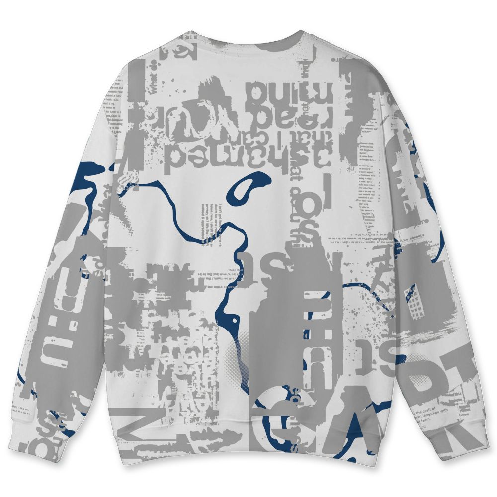 French-Blue-12s-NastyJamz-Sweatshirt-Match-Pattern-Madness-All-Over-Print