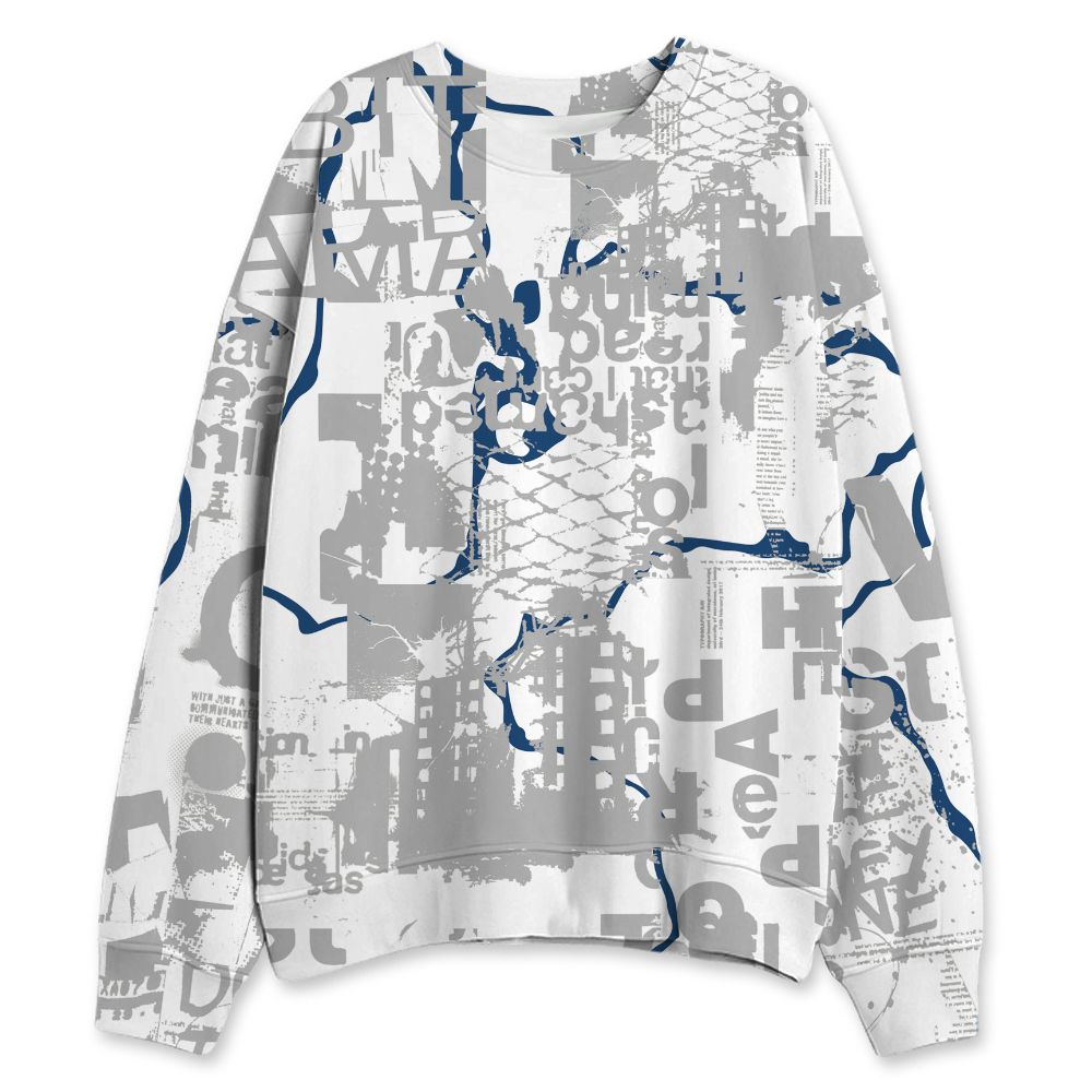 French-Blue-12s-NastyJamz-Sweatshirt-Match-Pattern-Madness-All-Over-Print