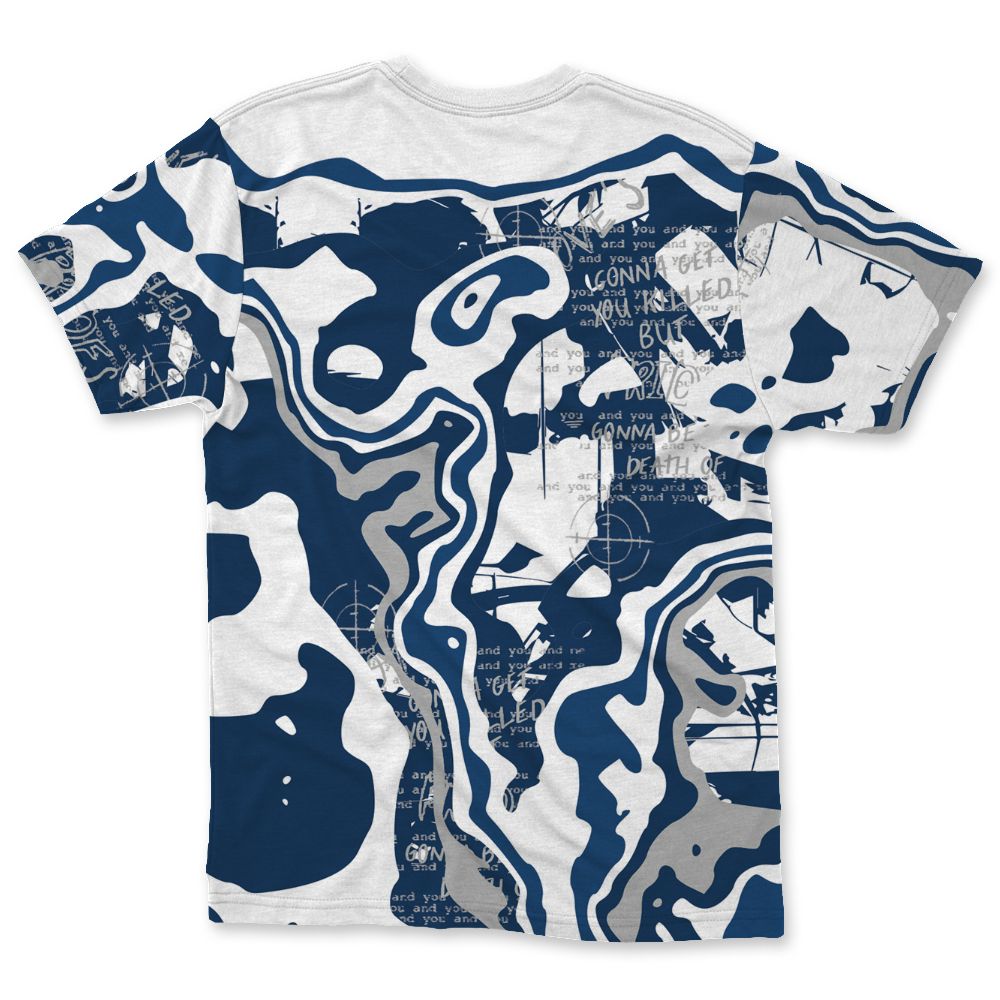 French-Blue-12s-NastyJamz-T-Shirt-Match-Pattern-Love-Kills-You-All-Over-Print