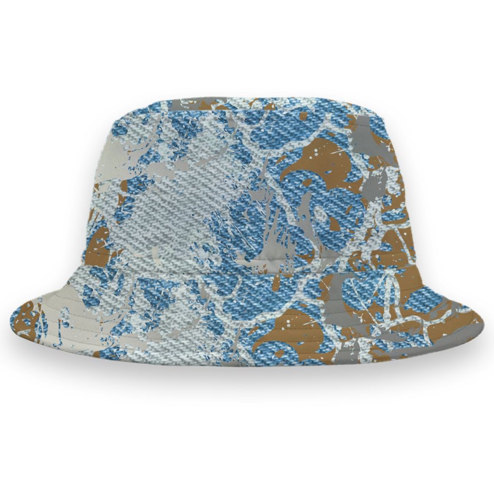 Denim-Worn-Blue-4s-NastyJamz-Bucket-Hat-Match-Pattern-Slasher-All-Over-Print