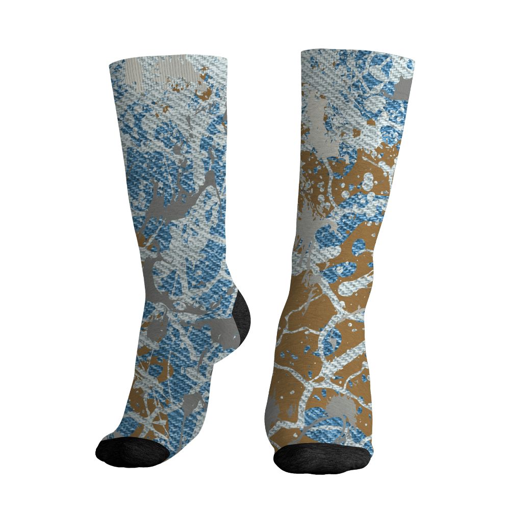 Denim-Worn-Blue-4s-NastyJamz-Socks-Match-Pattern-Slasher-3D-All-Over-Print