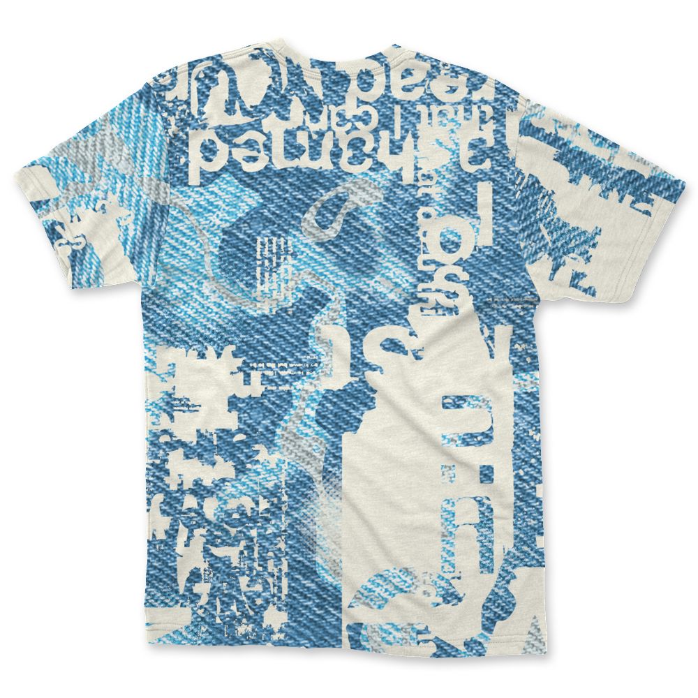 Denim-Worn-Blue-4s-NastyJamz-T-Shirt-Match-Pattern-Madness-3D-All-Over-Print
