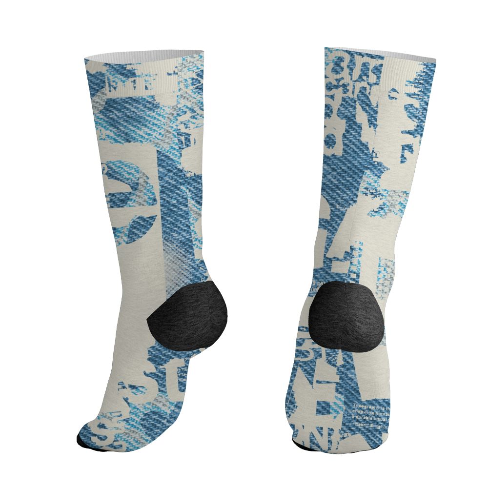 Denim-Worn-Blue-4s-NastyJamz-Socks-Match-Pattern-Madness-3D-All-Over-Print