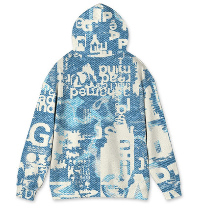 Denim-Worn-Blue-4s-NastyJamz-Hoodie-Match-Pattern-Madness-3D-All-Over-Print