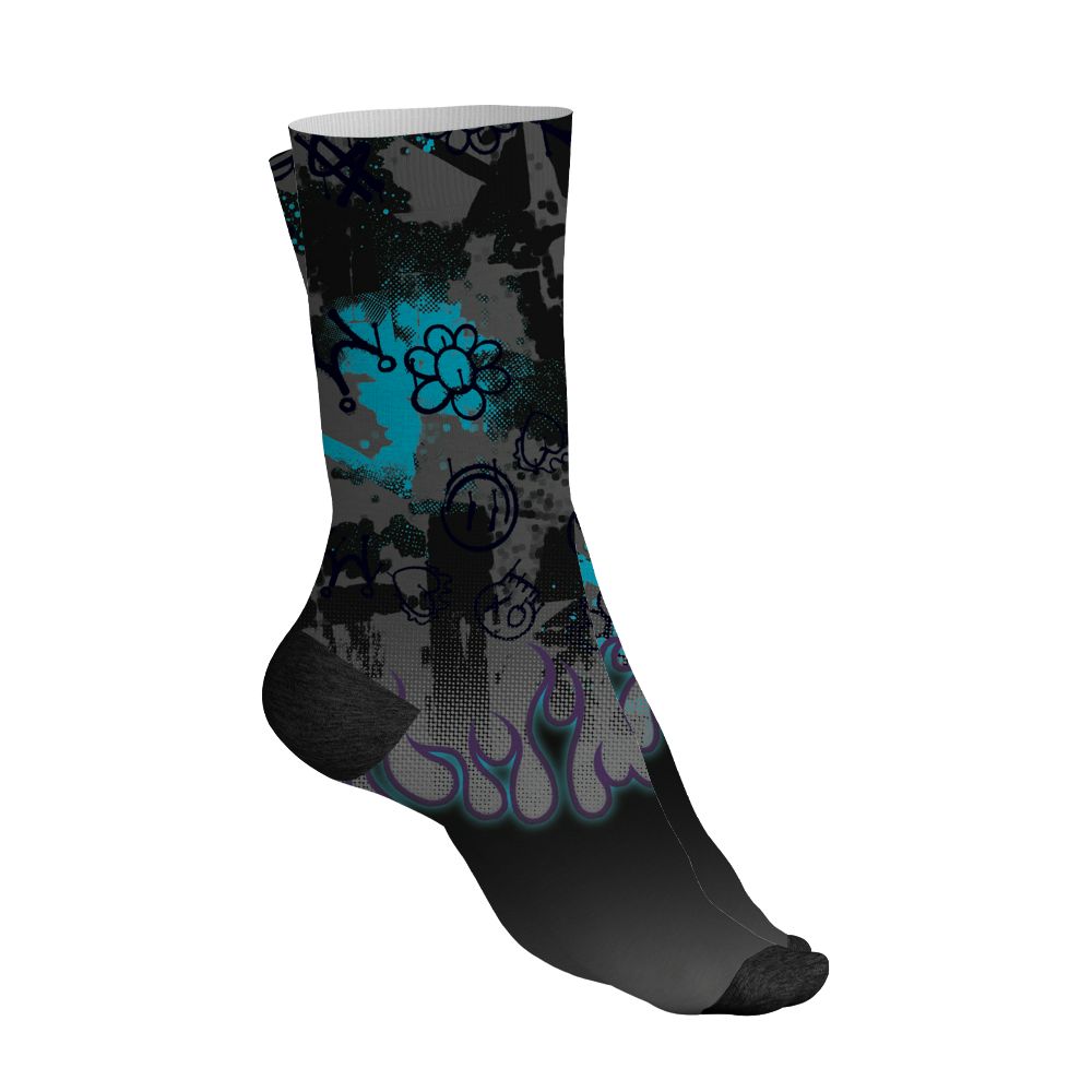 Aqua-8s-NastyJamz-Socks-Match-Run-Into-Fear-3D-All-Over-Print