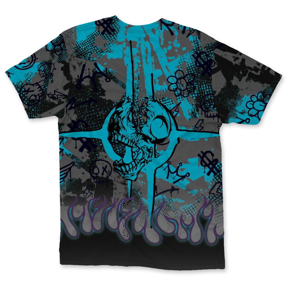 Aqua-8s-NastyJamz-T-Shirt-Match-Run-Into-Fear-3D-All-Over-Print