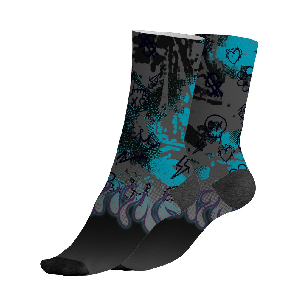 Aqua-8s-NastyJamz-Socks-Match-Run-Into-Fear-3D-All-Over-Print