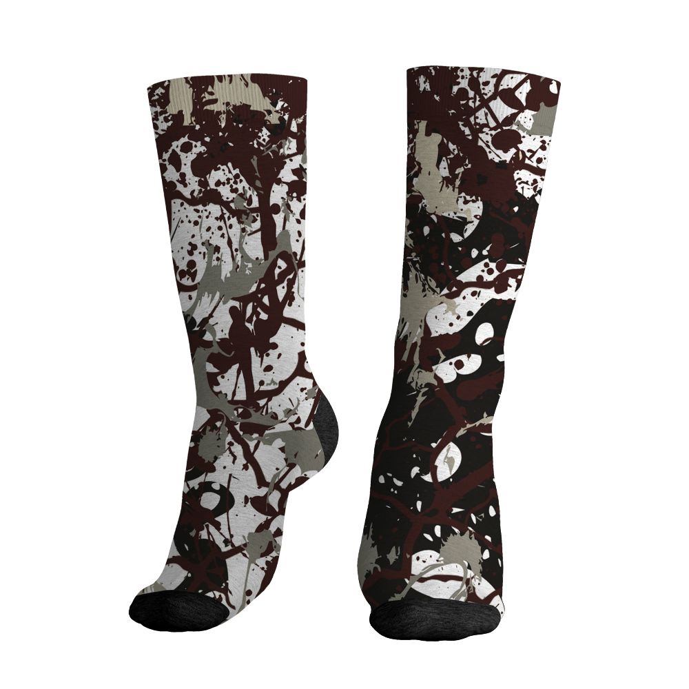 Black-Collective-5s-NastyJamz-Socks-Match-Pattern-Slasher-3D-All-Over-Print