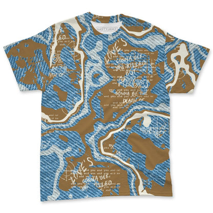 Denim-Worn-Blue-4s-NastyJamz-T-Shirt-Match-Pattern-Love-Kills-You-3D-All-Over-Print