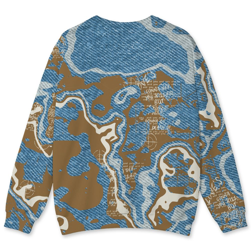 Denim-Worn-Blue-4s-NastyJamz-Sweatshirt-Match-tern-Love-Kills-You-3D-All-Over-Print