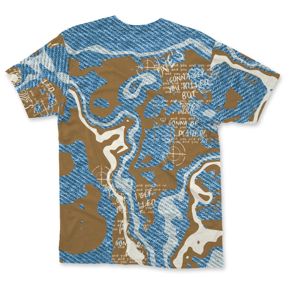 Denim-Worn-Blue-4s-NastyJamz-T-Shirt-Match-Pattern-Love-Kills-You-3D-All-Over-Print