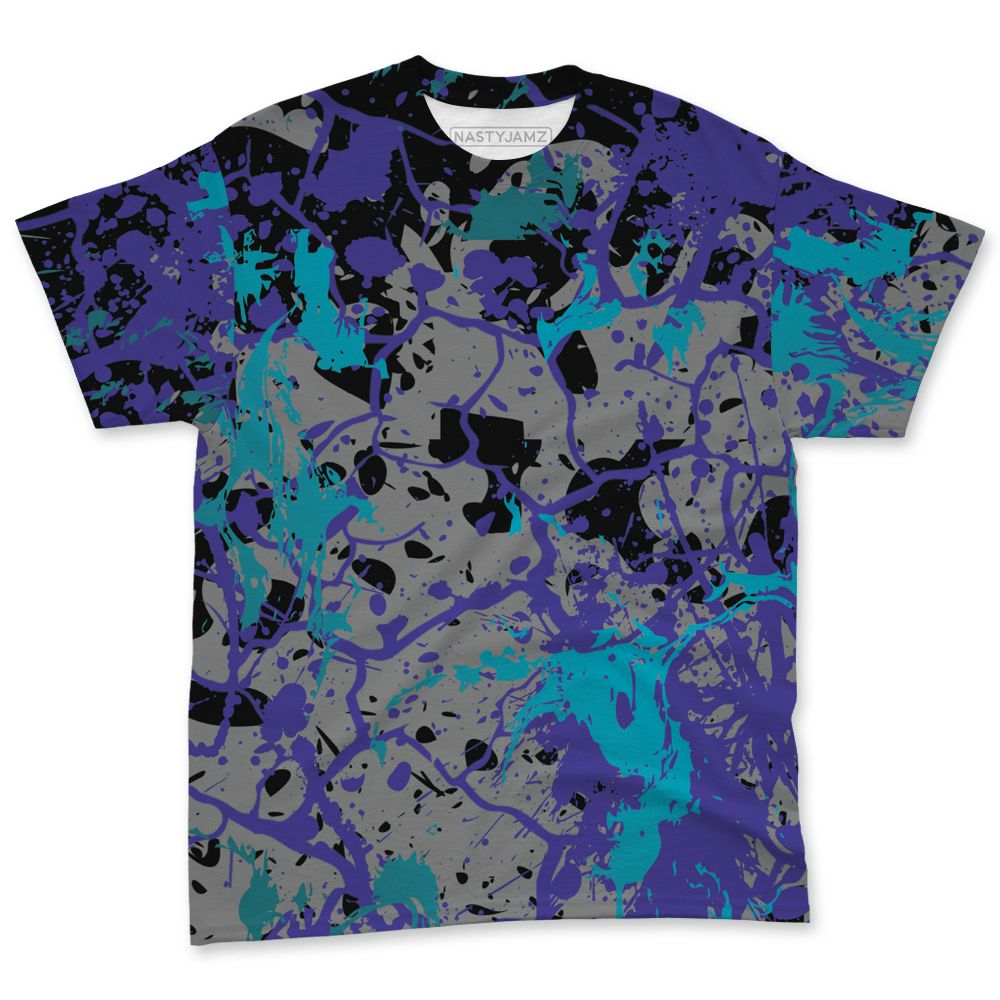 Aqua-8s-NastyJamz-T-Shirt-Match-Pattern-Slasher-3D-All-Over-Print