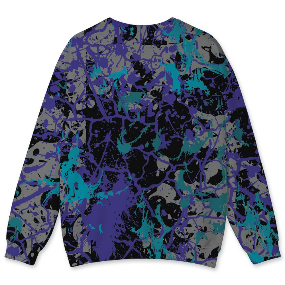 Aqua-8s-NastyJamz-Sweatshirt-Match-Pattern-Slasher-3D-All-Over-Print