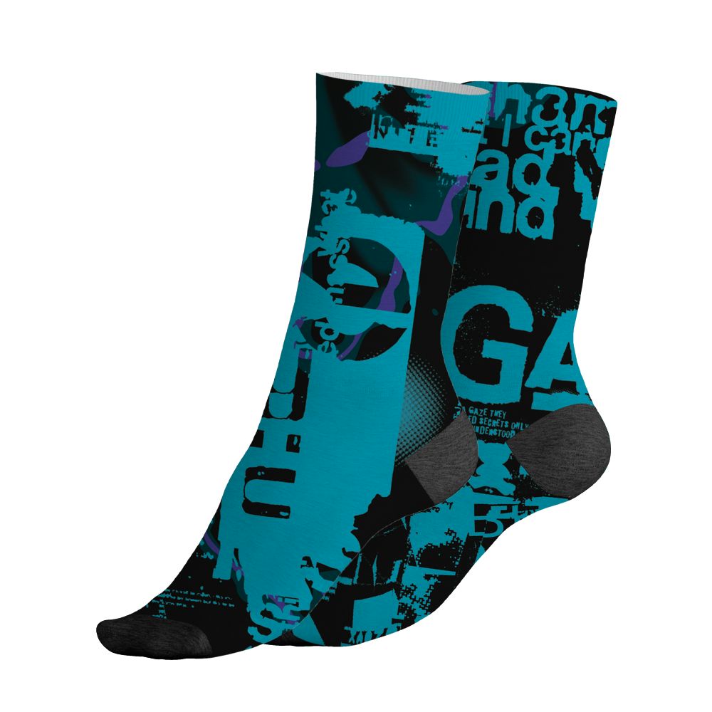 Aqua-8s-NastyJamz-Socks-Match-Pattern-Madness-3D-All-Over-Print