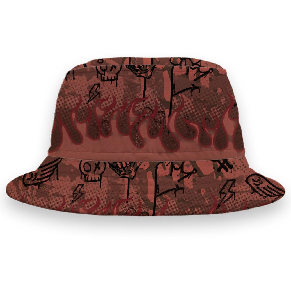 Spizike-Canyon-Rust-NastyJamz-Bucket-Hat-Match-Run-Into-Fear-All-Over-Print