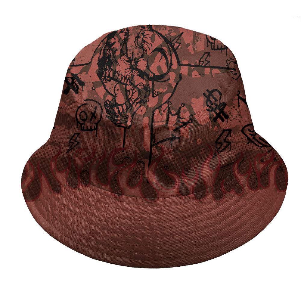 Spizike-Canyon-Rust-NastyJamz-Bucket-Hat-Match-Run-Into-Fear-All-Over-Print