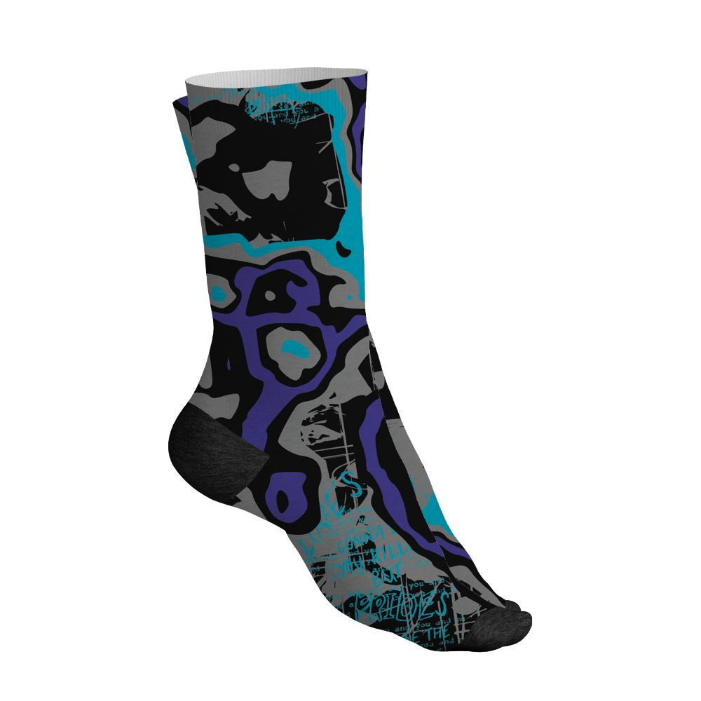 Aqua-8s-NastyJamz-Socks-Match-Pattern-Love-Kills-You-3D-All-Over-Print