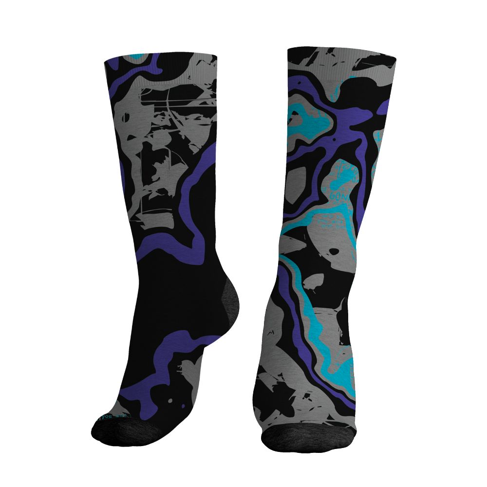 Aqua-8s-NastyJamz-Socks-Match-Pattern-Love-Kills-You-3D-All-Over-Print