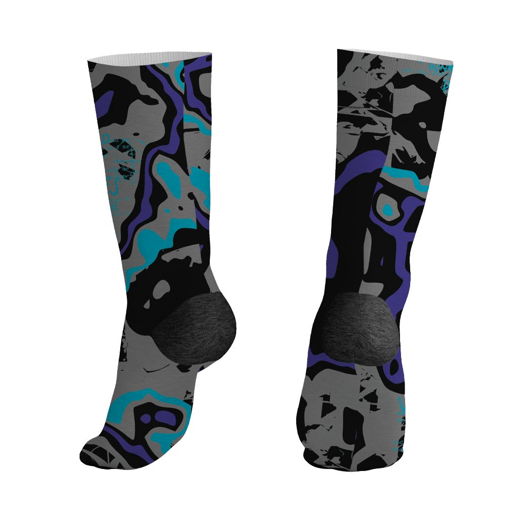 Aqua-8s-NastyJamz-Socks-Match-Pattern-Love-Kills-You-3D-All-Over-Print