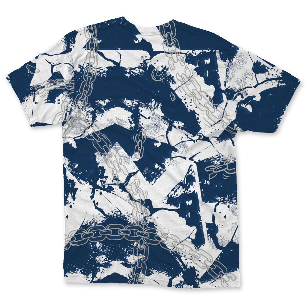 French-Blue-12s-NastyJamz-T-Shirt-Match-BER-Break-Chain-All-Over-Print