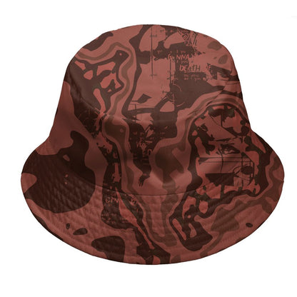 Spizike-Canyon-Rust-NastyJamz-Bucket-Hat-Match-Pattern-Love-Kills-You-All-Over-Print